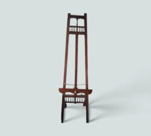 Antique Victorian Painters Oak Display Easel