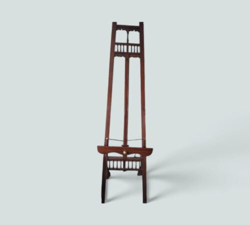 Antique Victorian Painters Oak Display Easel