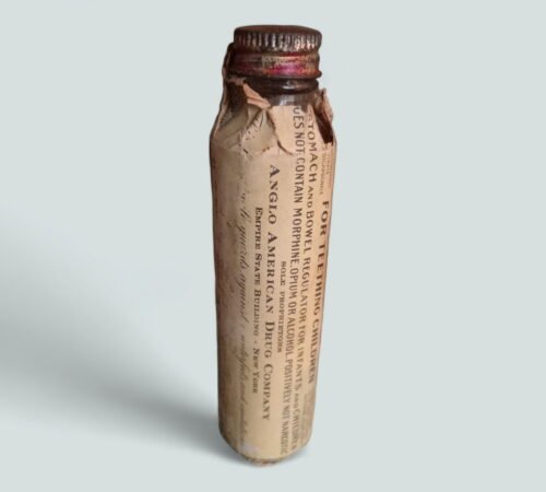 1890's Mrs. Winslow's Soothing Syrup Apothecary Medicine Bottle! Rare!