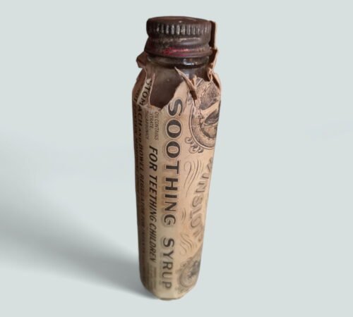 1890's Mrs. Winslow's Soothing Syrup Apothecary Medicine Bottle! Rare!