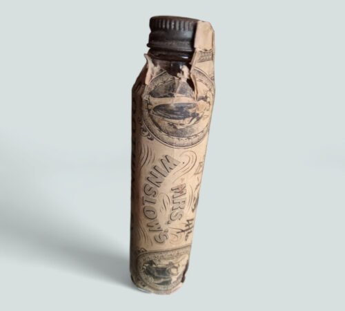 1890's Mrs. Winslow's Soothing Syrup Apothecary Medicine Bottle! Rare!