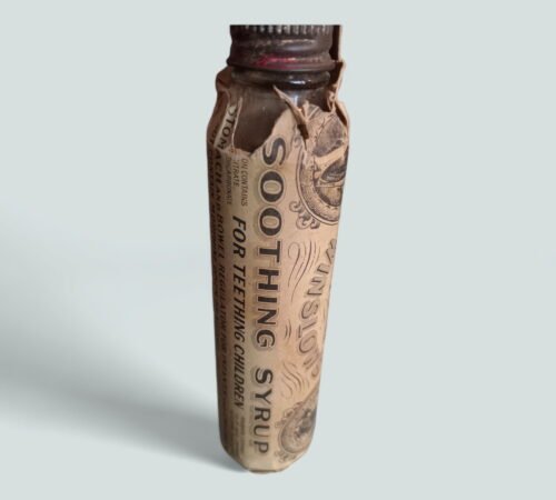 1890's Mrs. Winslow's Soothing Syrup Apothecary Medicine Bottle! Rare!
