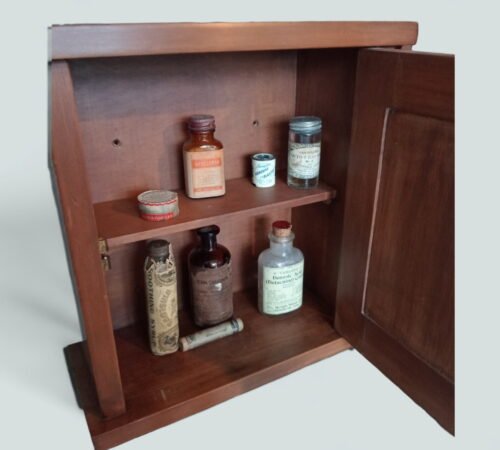 Vintage Kauri Wooden Medicine Cabinet