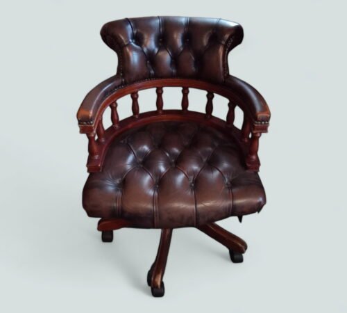 Superb Vintage Captains Leather Chair