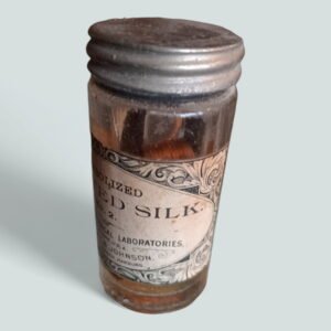 1800's Apothecary Medicine Bottle Twisted Silk