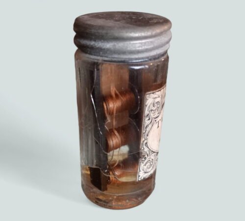 1800's Apothecary Medicine Bottle Twisted Silk