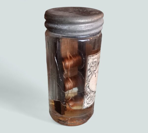 1800's Apothecary Medicine Bottle Twisted Silk