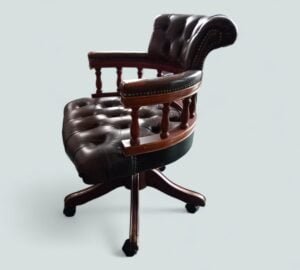 Superb Vintage Captains Leather Chair
