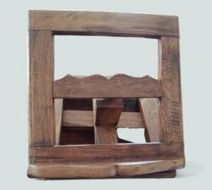 Vintage Wooden Book Revolving Display Stand