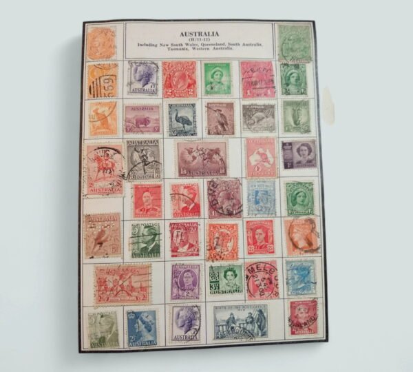 World Stamp Album 'Four Square' Large with lots of older stamps