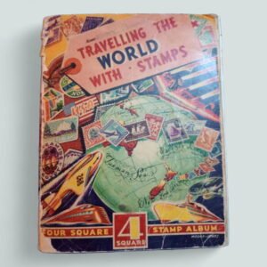World Stamp Album 'Four Square' Large with lots of older stamps