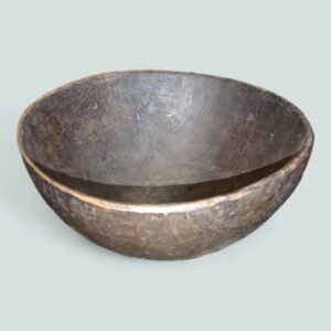 Antique Wood Burnished Food Feasting Ceremonial Bowl from Papua New Guinea