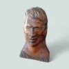 Wooden Carving Māori Head Bust
